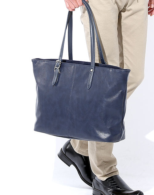 ビジネスカジュアルファスナー付きシンプルトートバッグ Biz