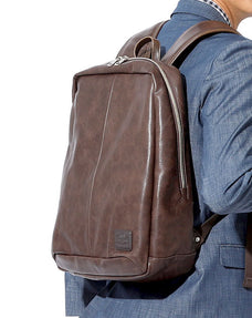 フェイクレザーシンプルビジネスカジュアルリュック