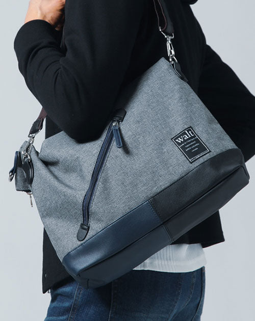 配色切り替え口折れフラップショルダーバッグ