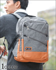 USB挿し口付きダブルジップリュック