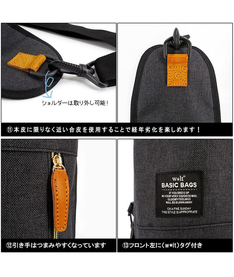 LOEWE ネイビー ボディバッグ 編み込みデザイン ロエベのゲートバッグ