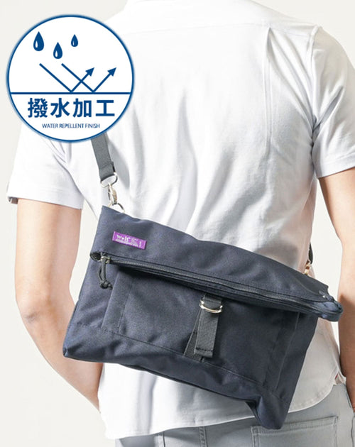 撥水加工口折れ2WAYショルダーバッグ