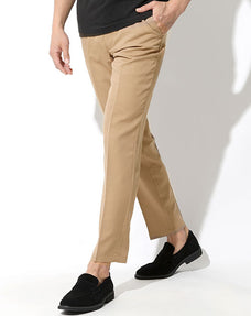 シンプルスタイルアンクル丈スラックス