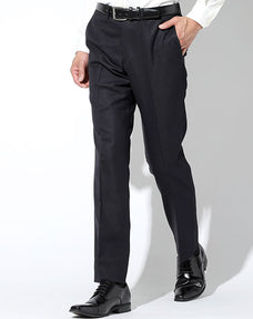 トラッドシルエットカルゼドビーウールブレンドスラックス