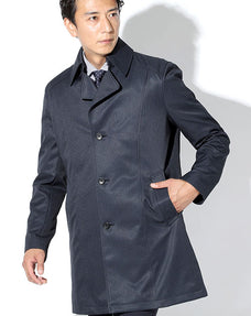 撥水シングルトレンチコート ライナー付き