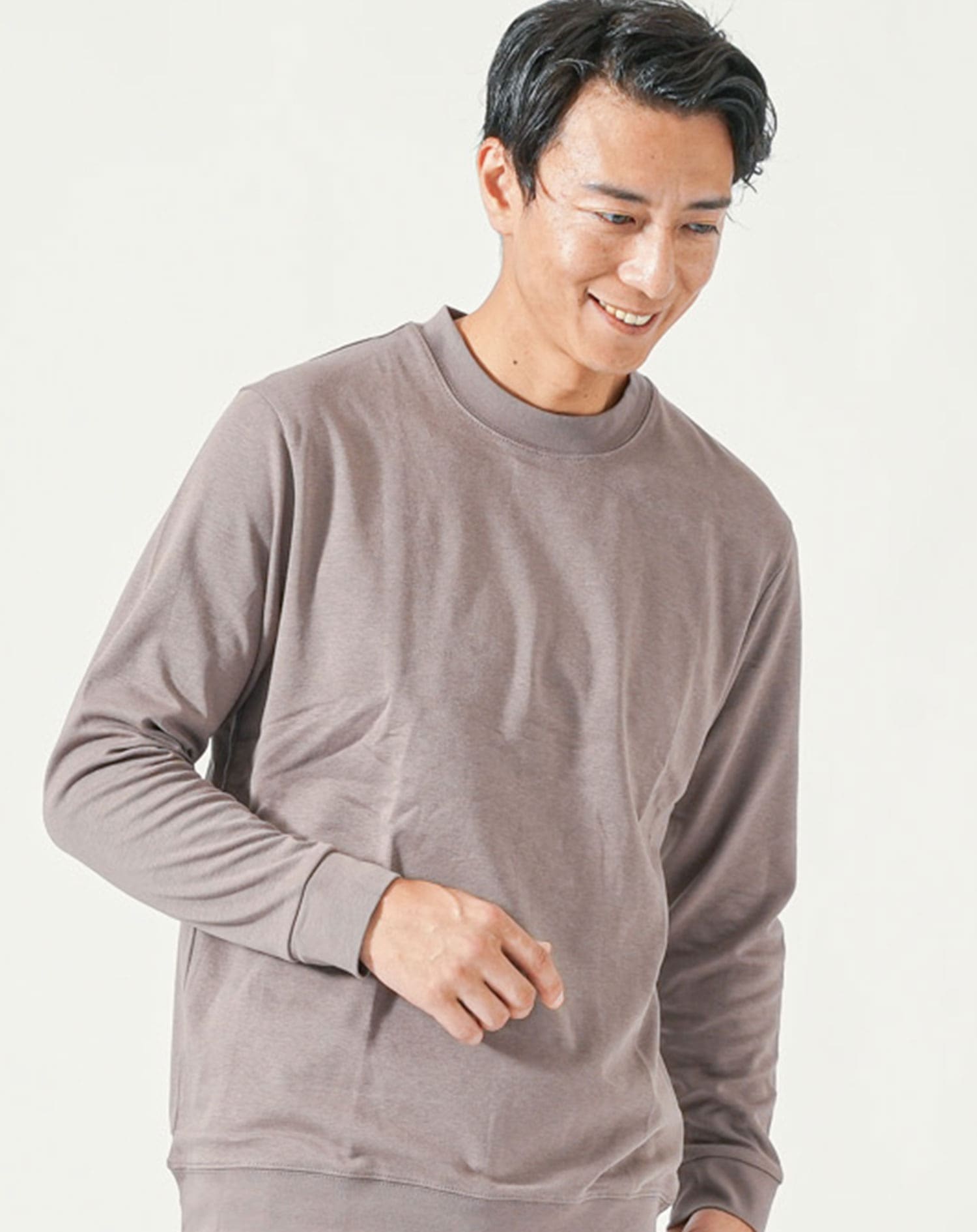 Tシャツ カットソー メンズ 長袖 吸汗速乾 ドライ スリム 細身 ロンT 長袖tシャツ ロングTシャツ ゆったり かっこいい おしゃれ ブランド 人気 おすすめ 無地 コーデ 40代 30代 スムースコットン ストレッチ クルーネック ラウンドネック