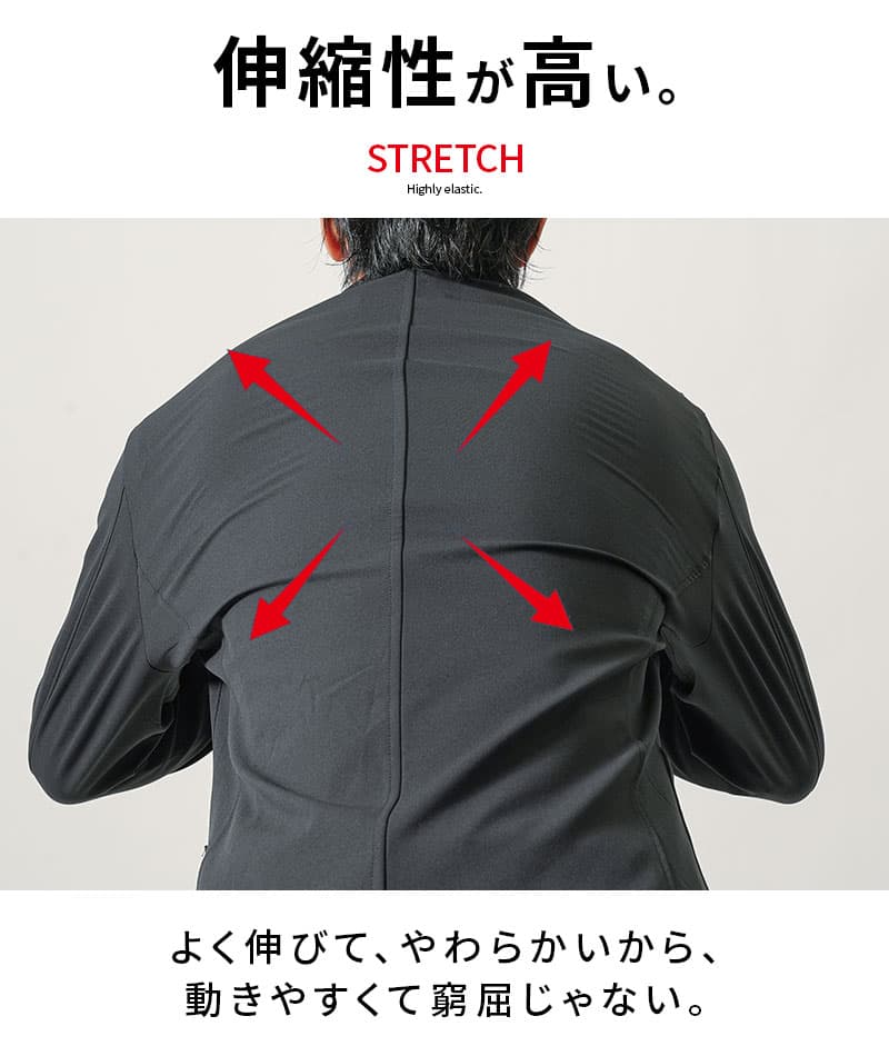 セオリー　メンズ　ストレッチ　テーラードジャケット　トラベル　ストレッチ　42 ストレッチトラベルジャケット(504507729)｜HANKYU MEN'S / 阪急