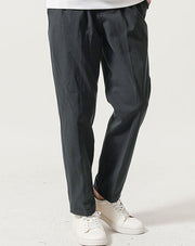 エアリーダンボールテーパードストレッチスラックスイージーパンツ