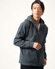 エアリーダンボール長袖ジップアップパーカー