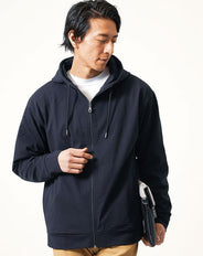 エアリーダンボール長袖ジップアップパーカー