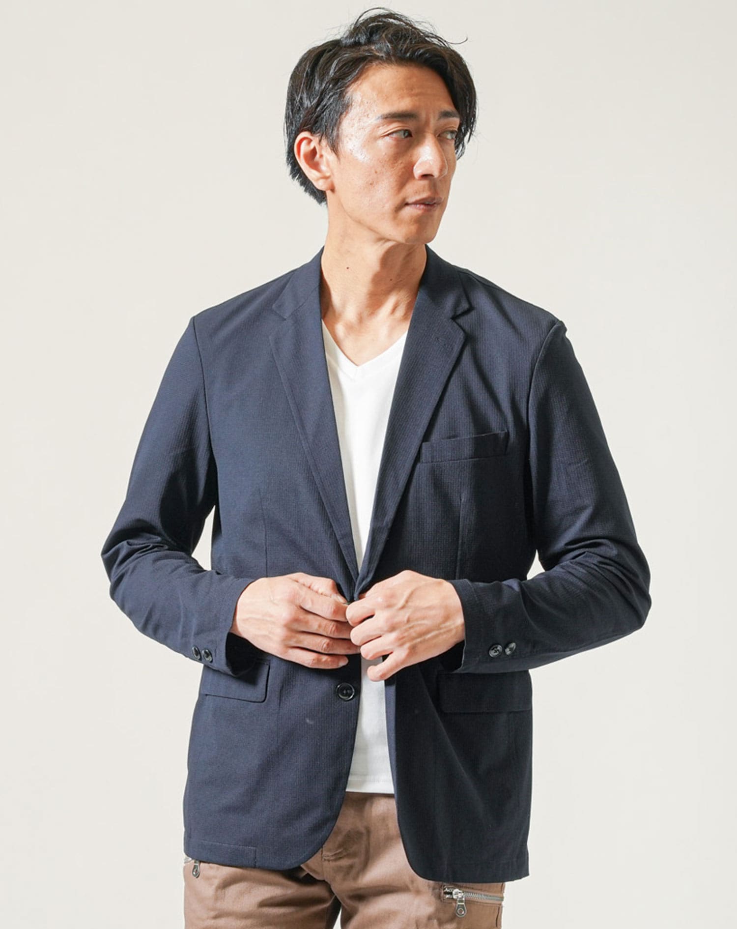 サマージャケット メンズ 夏 涼しい 長袖 テーラードジャケット 薄手