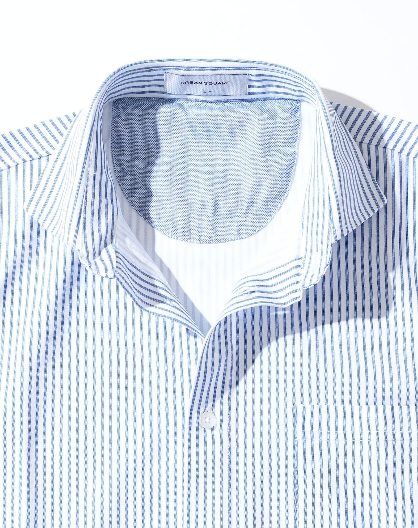 柄入りストレッチホリゾンタル長袖カットシャツ