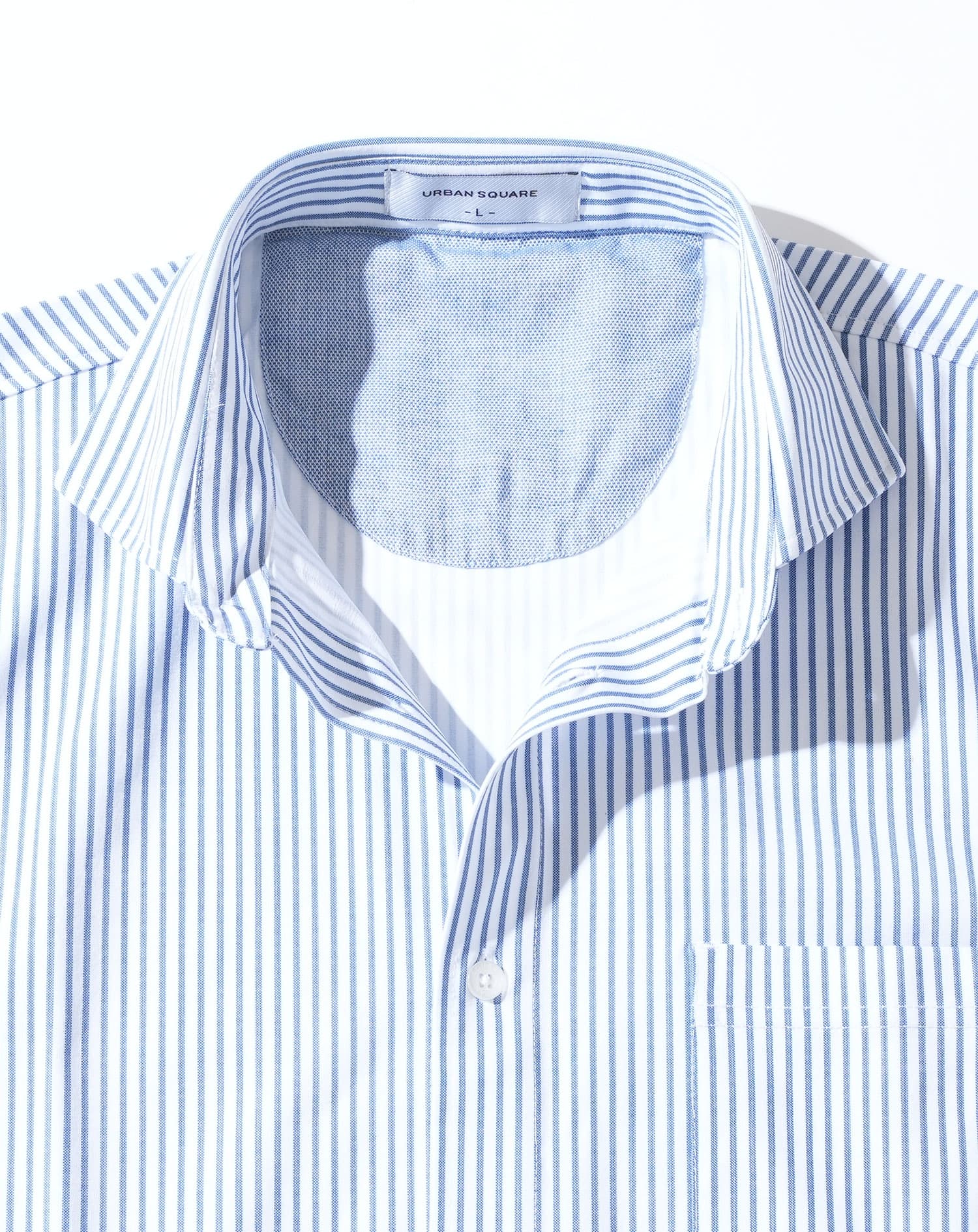 柄入りストレッチホリゾンタル長袖カットシャツ