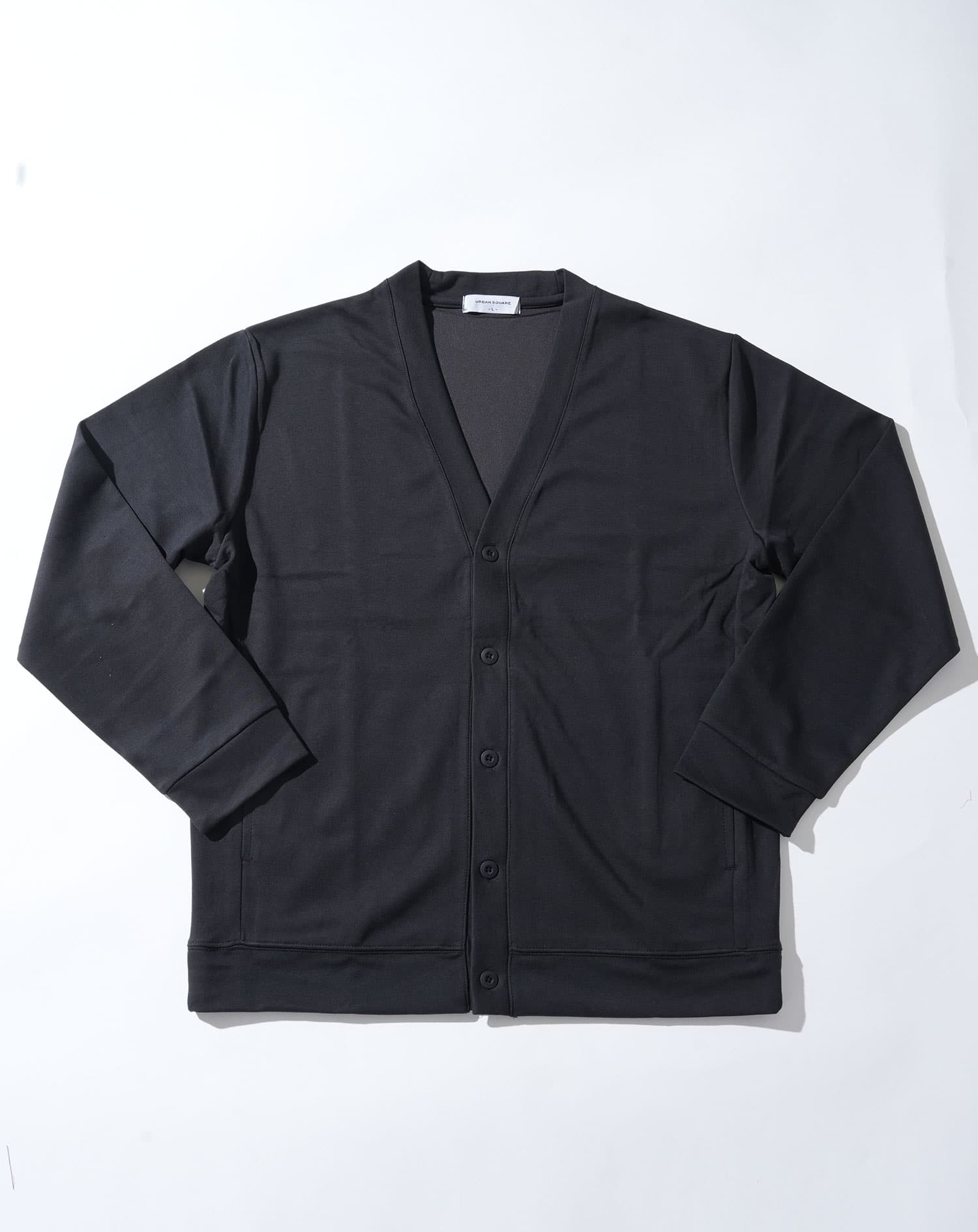 なめらか肌触りスムース長袖カーディガン