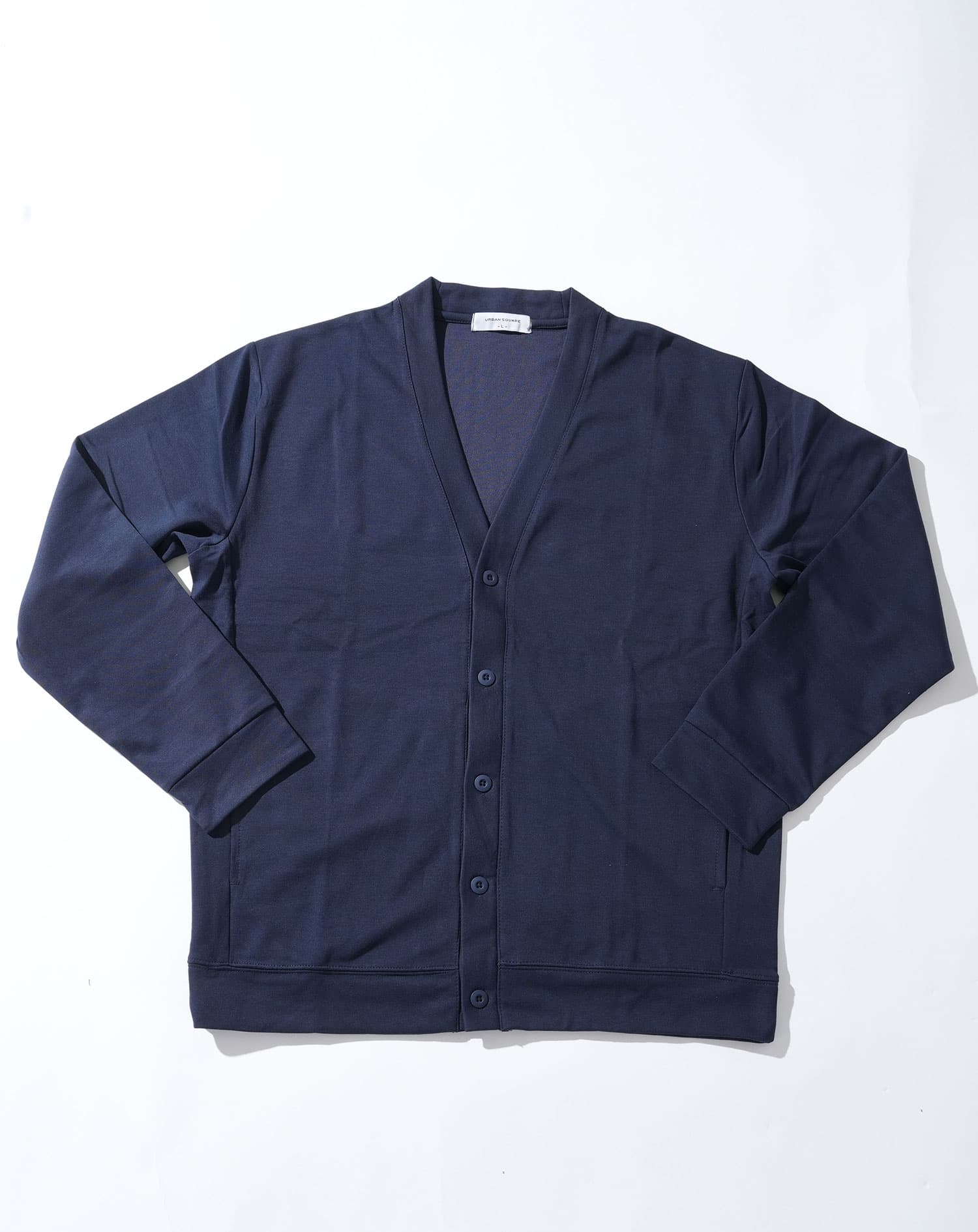 なめらか肌触りスムース長袖カーディガン