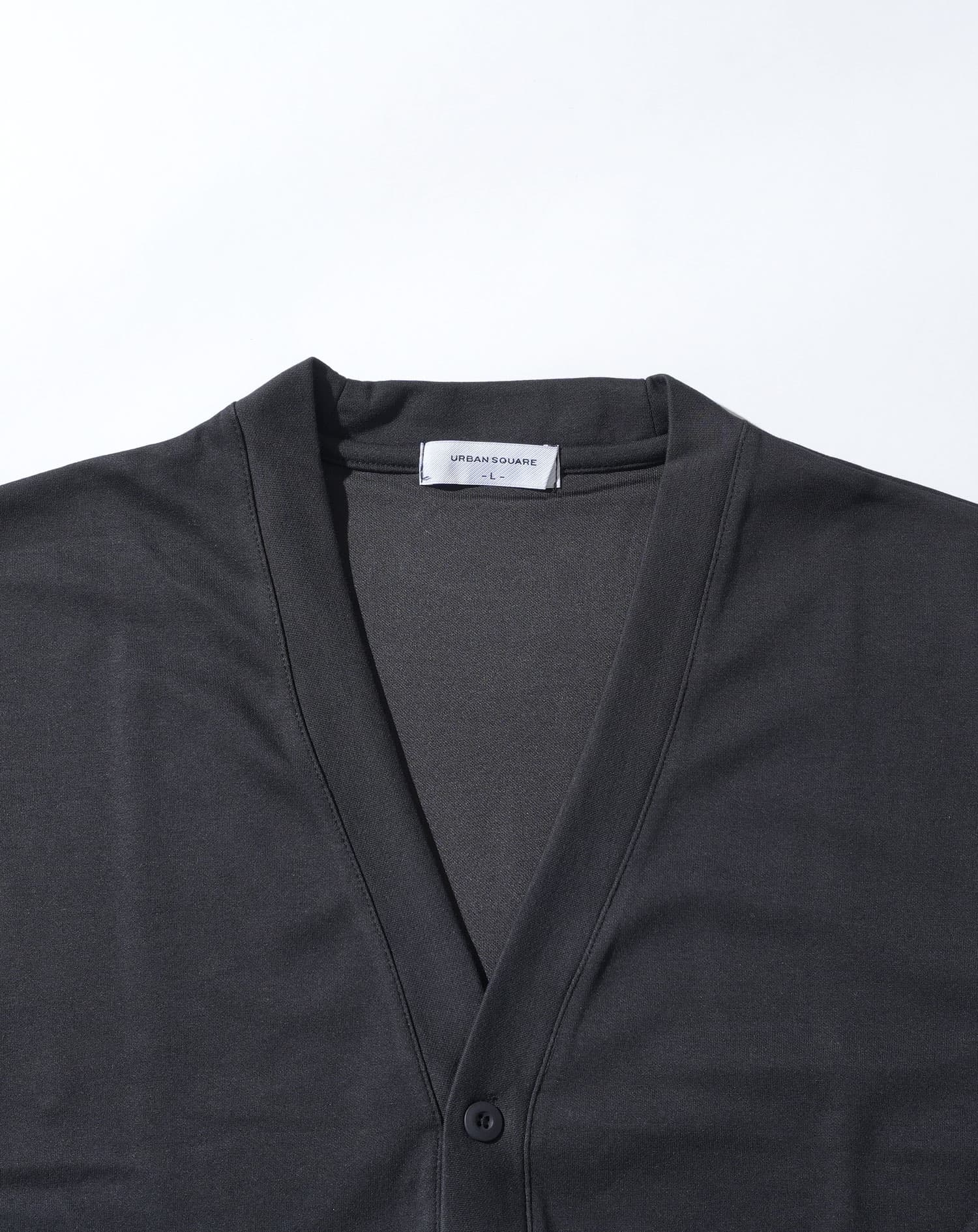 なめらか肌触りスムース長袖カーディガン