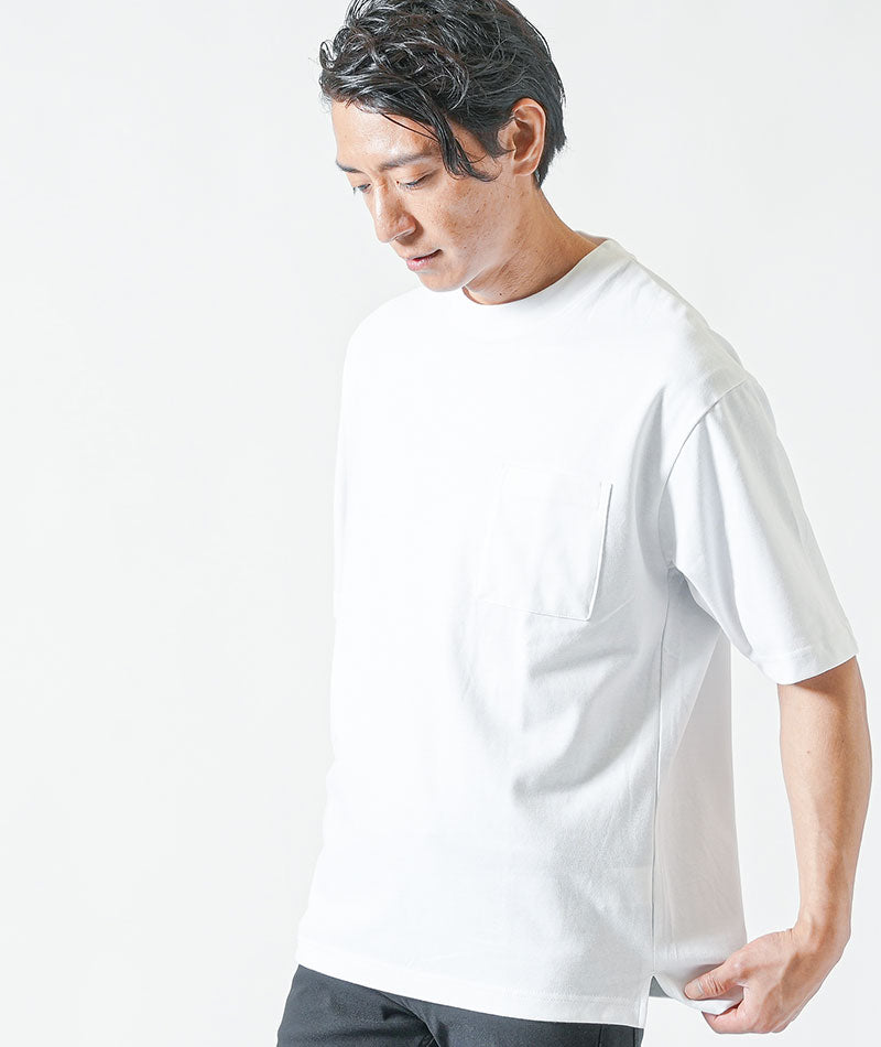 接触冷感オーバーサイズ半袖クルーネックTシャツ ｜ メンズファッション通販 MENZ-STYLE(メンズスタイル）