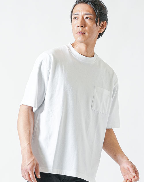接触冷感オーバーサイズ半袖クルーネックTシャツ ｜ メンズファッション通販 MENZ-STYLE(メンズスタイル）
