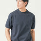 接触冷感リブ付き半袖クルーネック・VネックTシャツ
