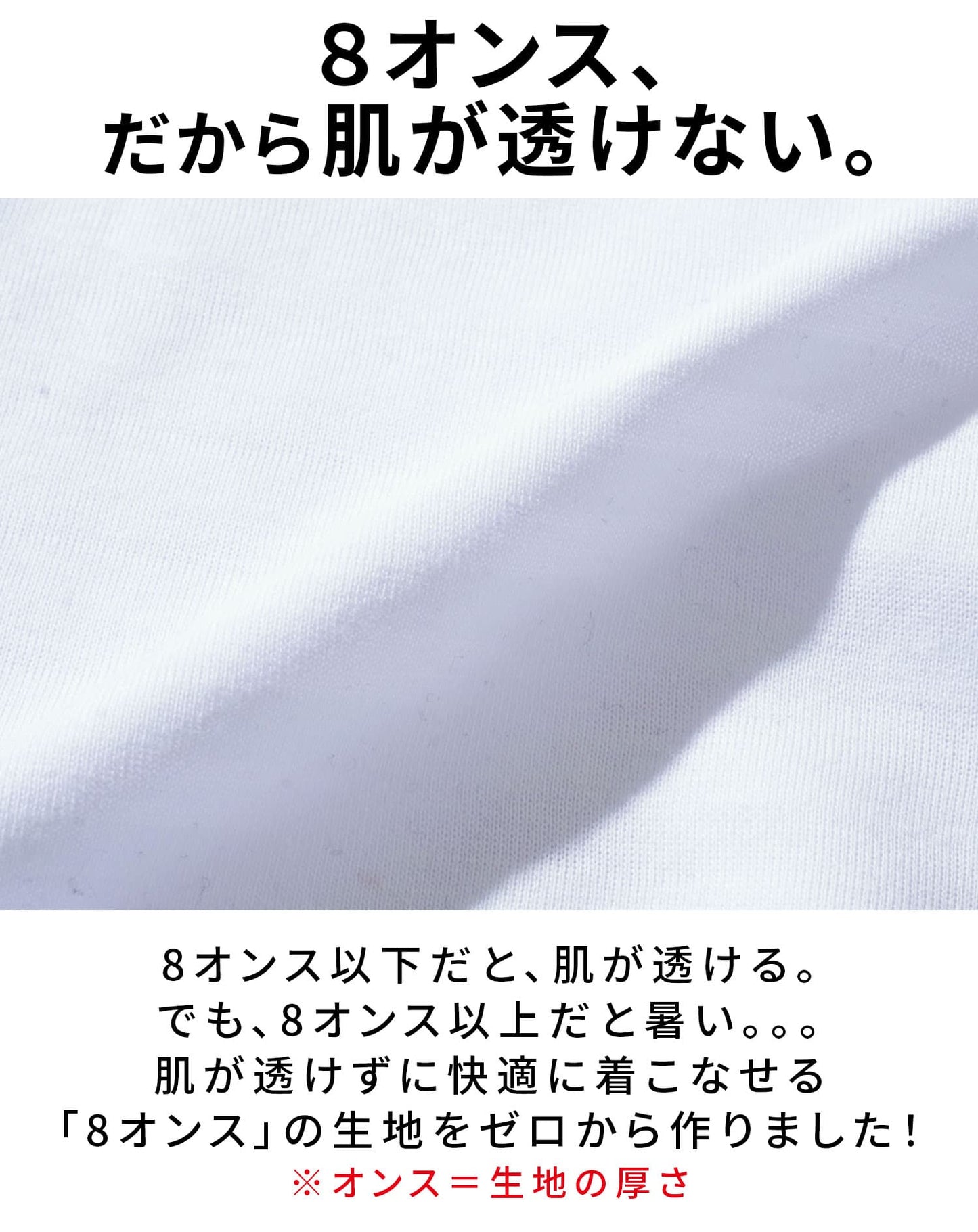 肌透けにくくきちんと見えシャドーボーダーリブ付きなめらか半袖Tシャツ