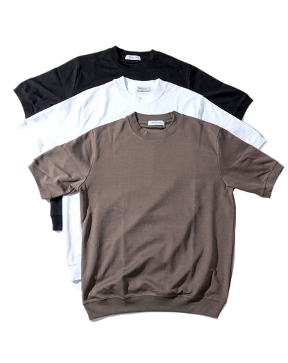 お得な3枚セット スムースコットン半袖クルーネックTシャツ