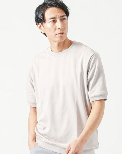 スムースコットン半袖クルーネックTシャツ