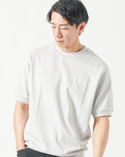 スムースコットン半袖クルーネックTシャツ