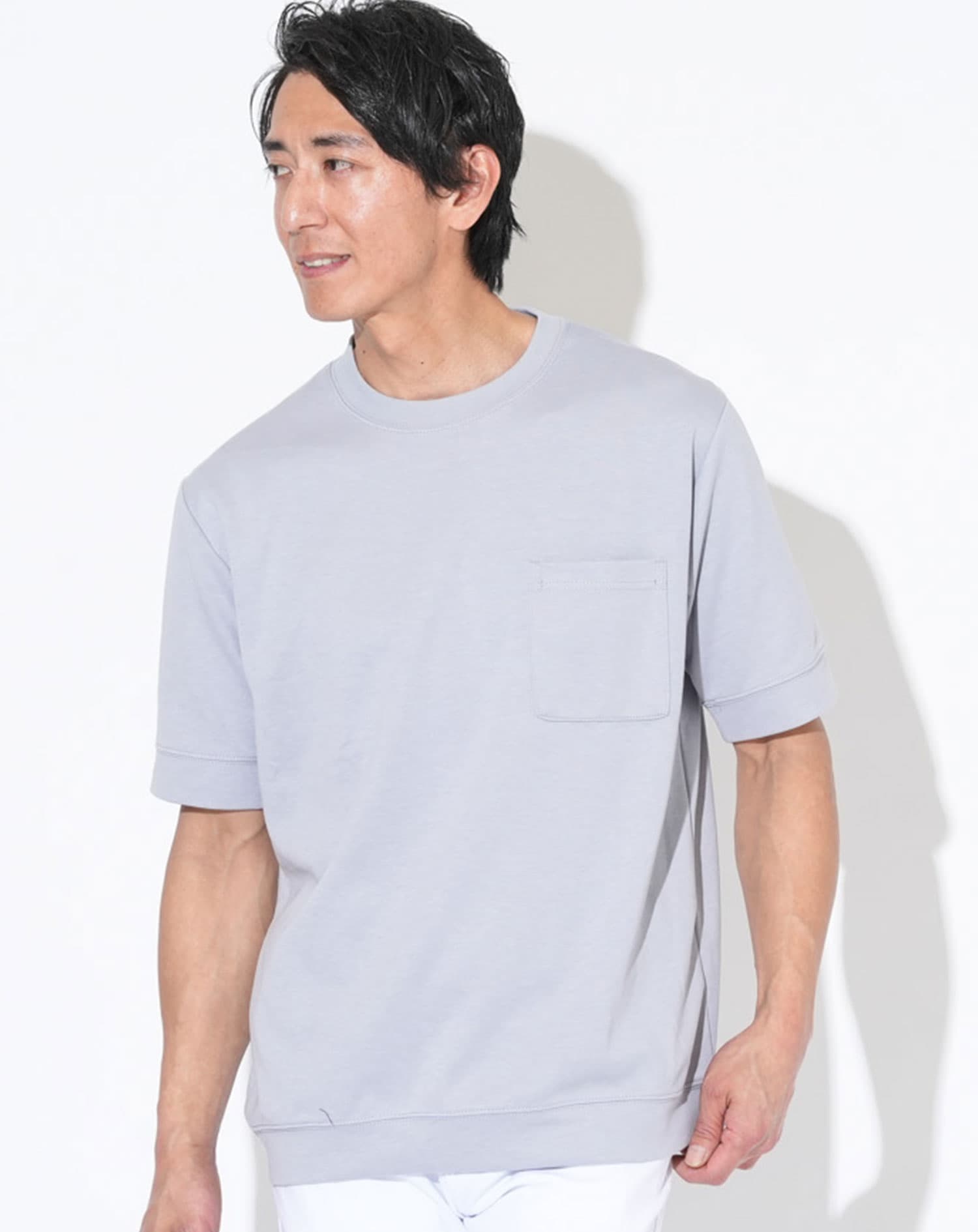 汗ジミ軽減 大人のスマート半袖Tシャツ