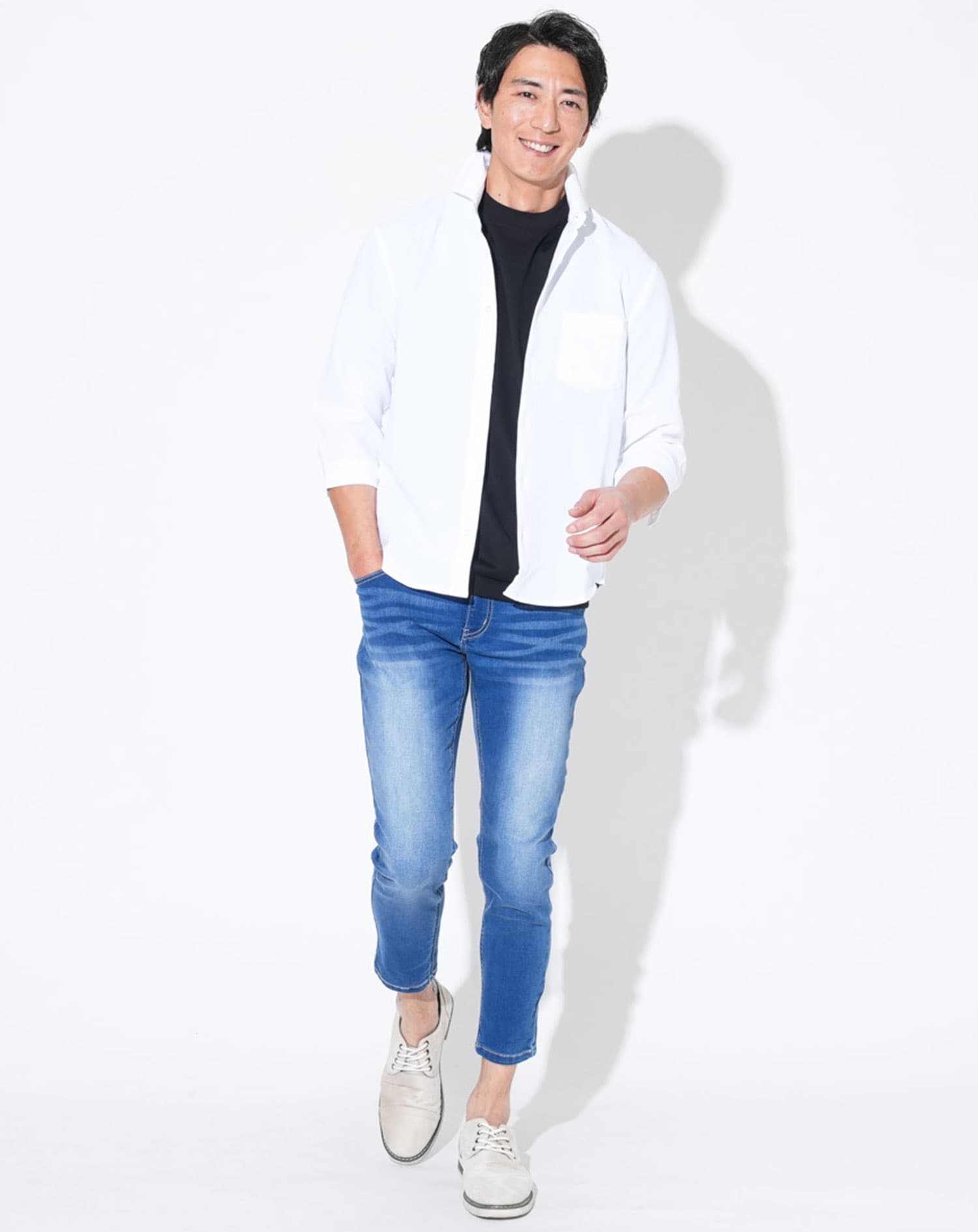 汗ジミ軽減 大人のスマート半袖Tシャツ