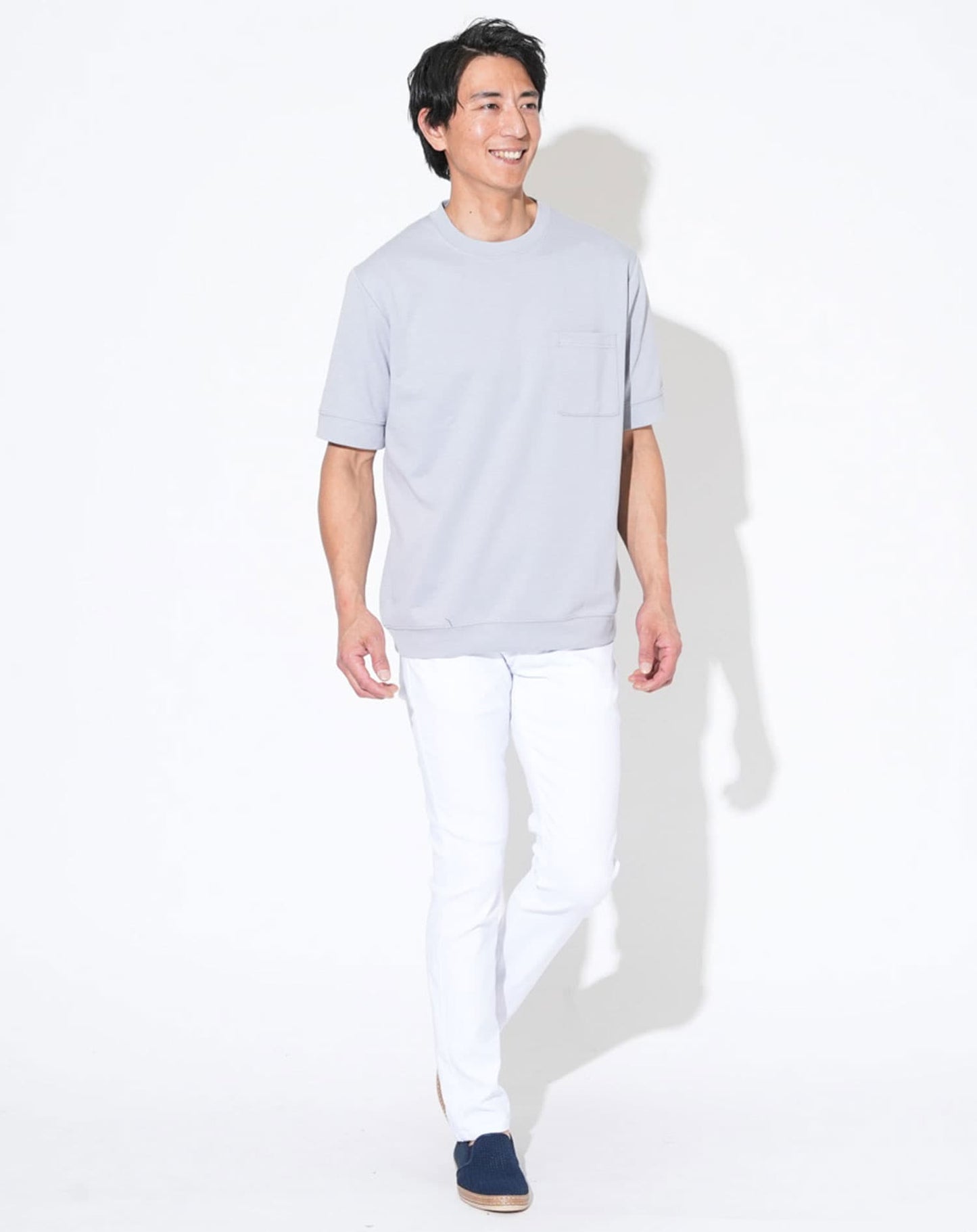 汗ジミ軽減 大人のスマート半袖Tシャツ