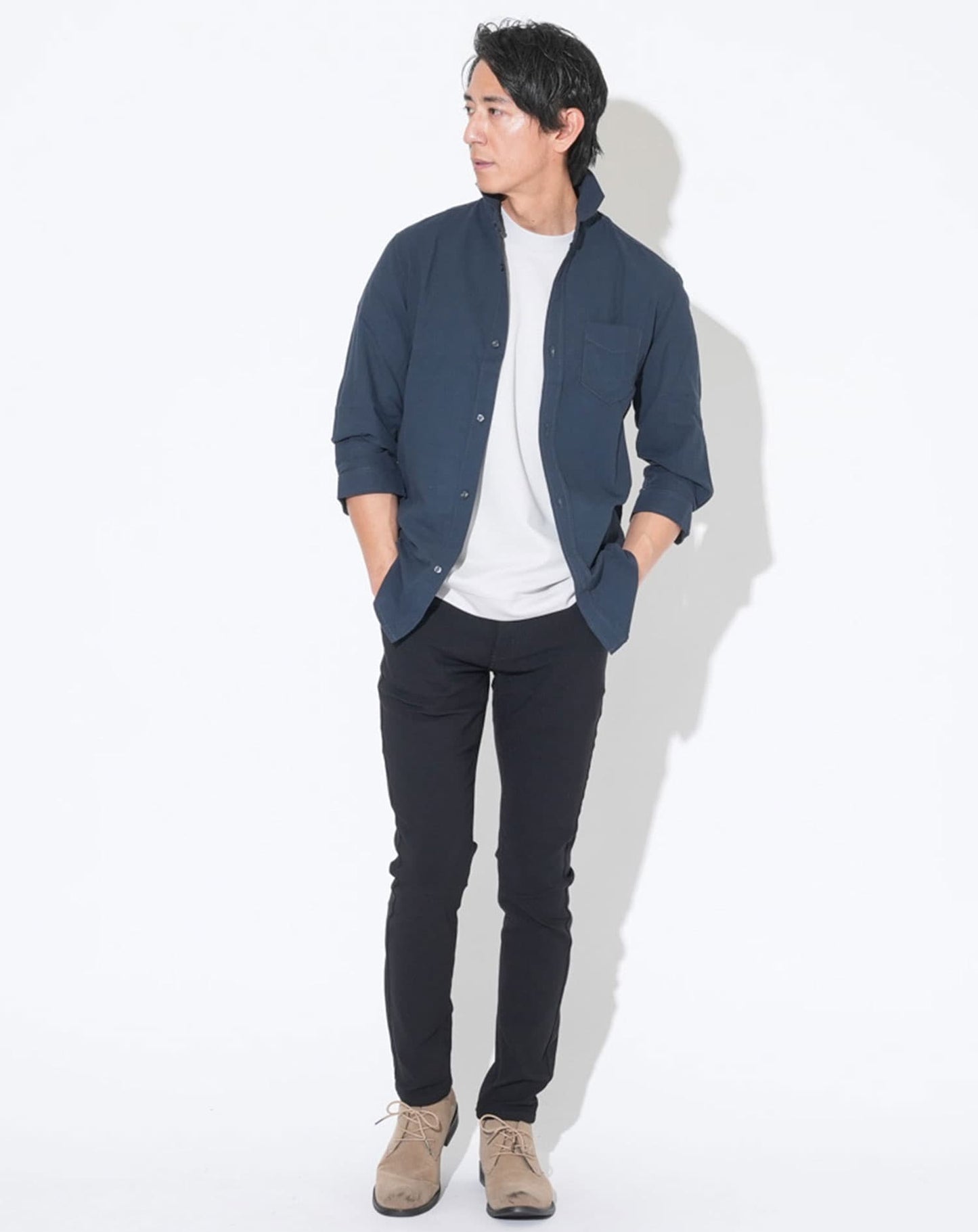 汗ジミ軽減 大人のスマート半袖Tシャツ
