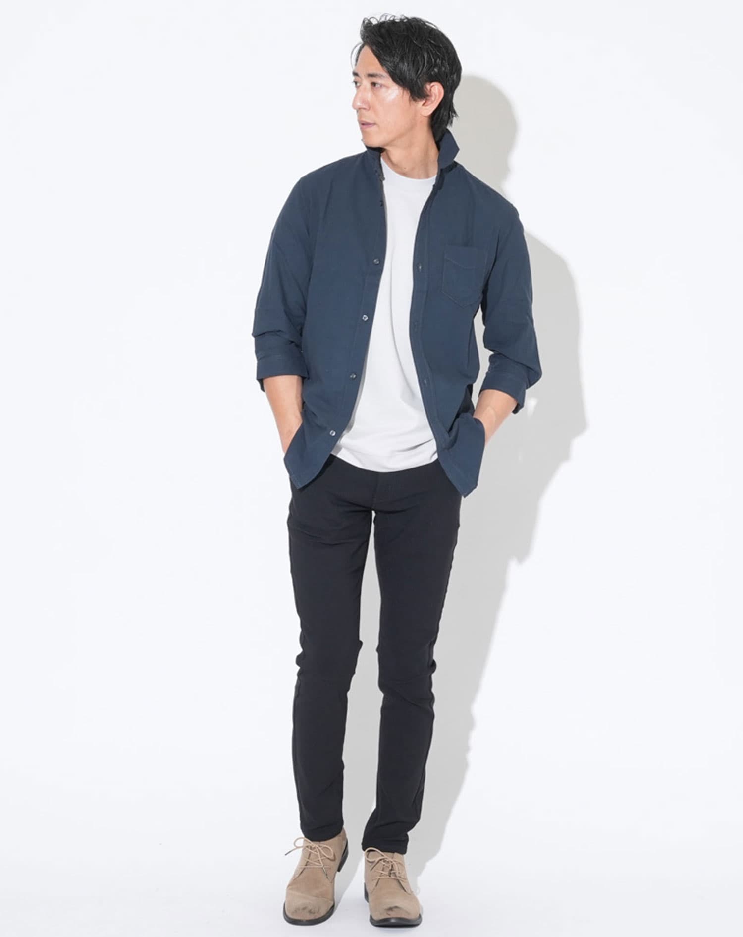 汗ジミ軽減 大人のスマート半袖Tシャツ