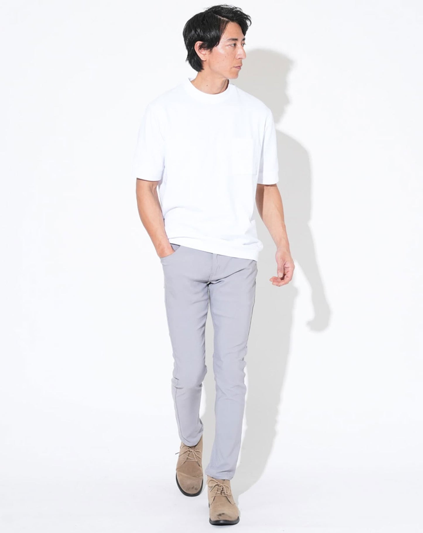 汗ジミ軽減 大人のスマート半袖Tシャツ