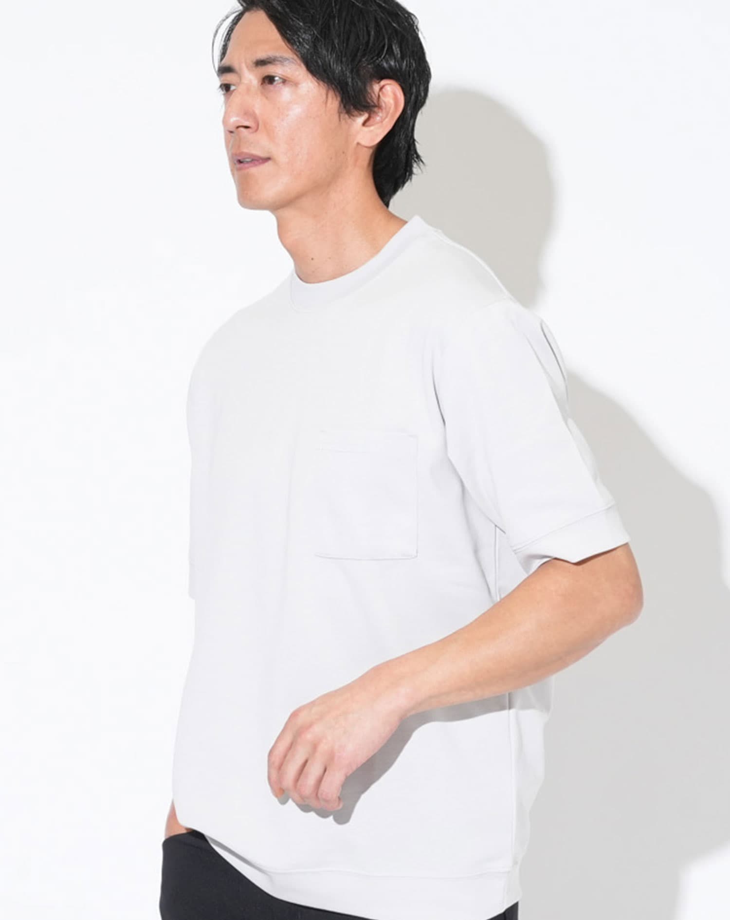 汗ジミ軽減 大人のスマート半袖Tシャツ