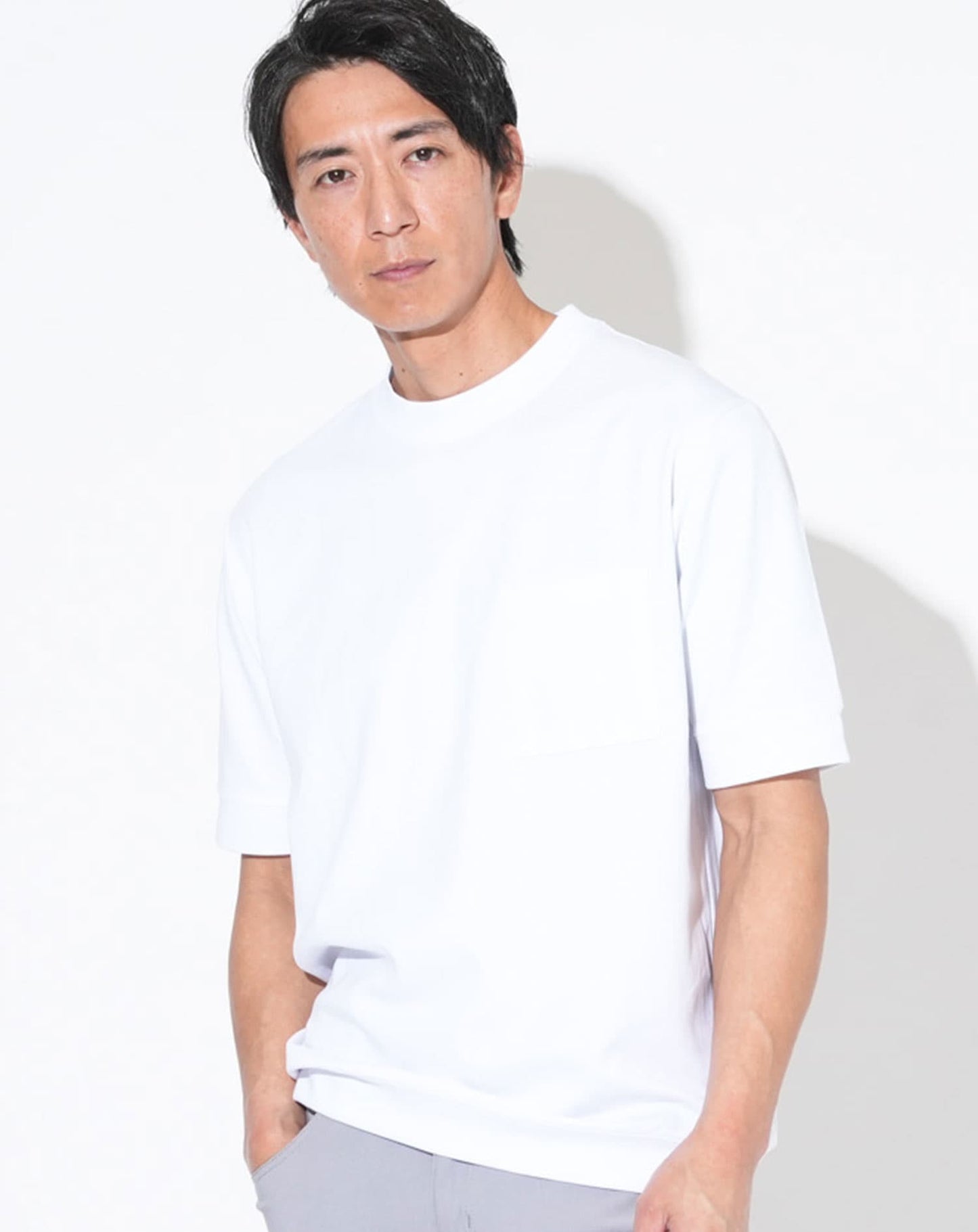 汗ジミ軽減 大人のスマート半袖Tシャツ