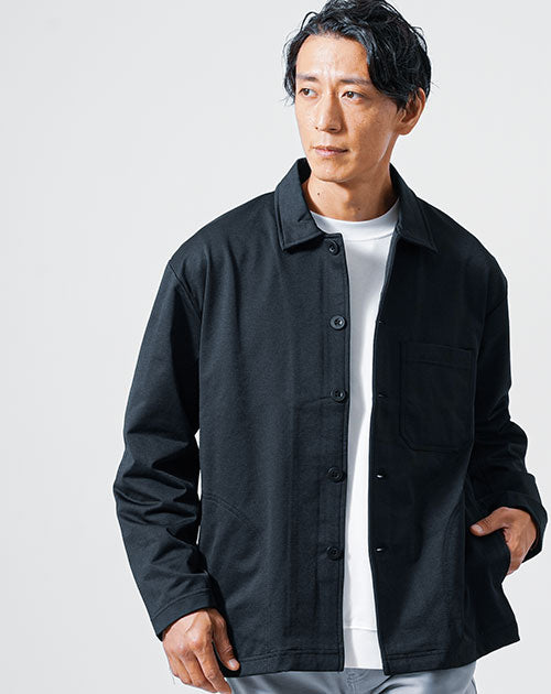 メンズスタイルのカバーオールジャケット