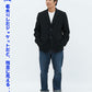 裏起毛素材ストレッチ長袖テーラードジャケット
