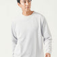 膨れジャガード長袖フェイクレイヤードTシャツ