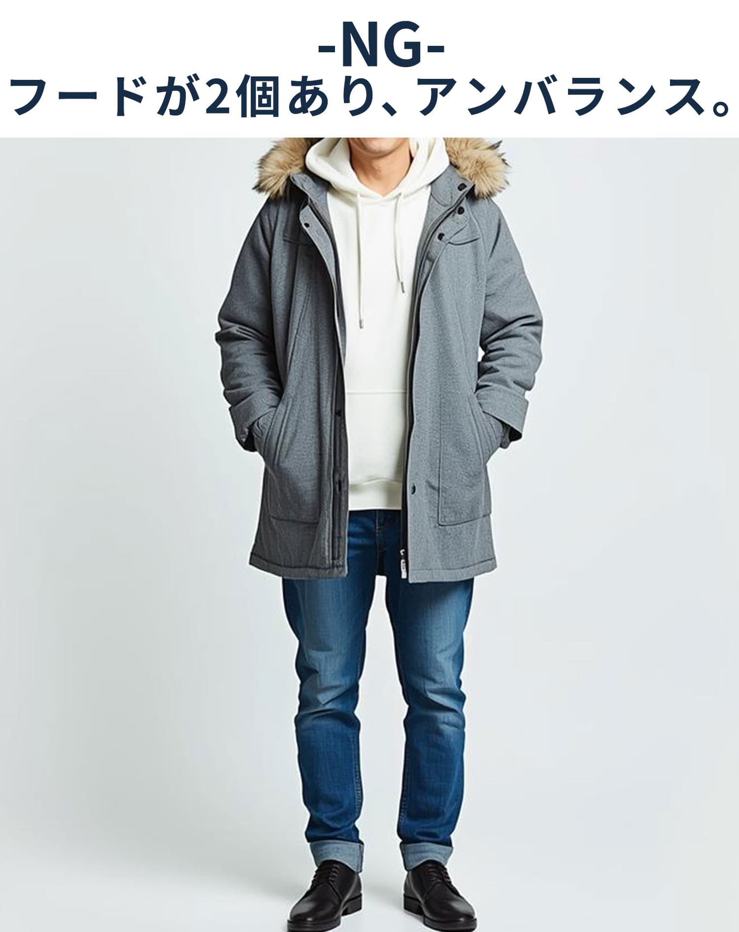 ヘリンボーンメルトンロングチェスターコート