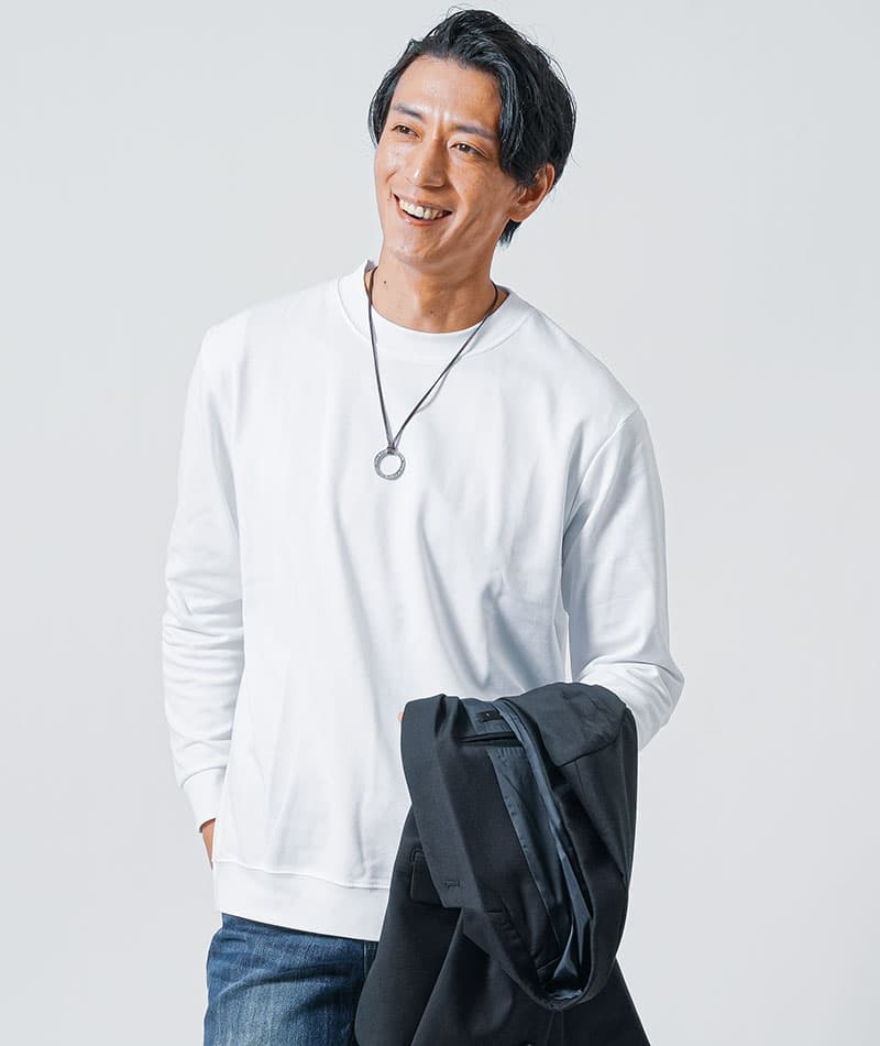 きちんと見えする＋5℃トレーナー