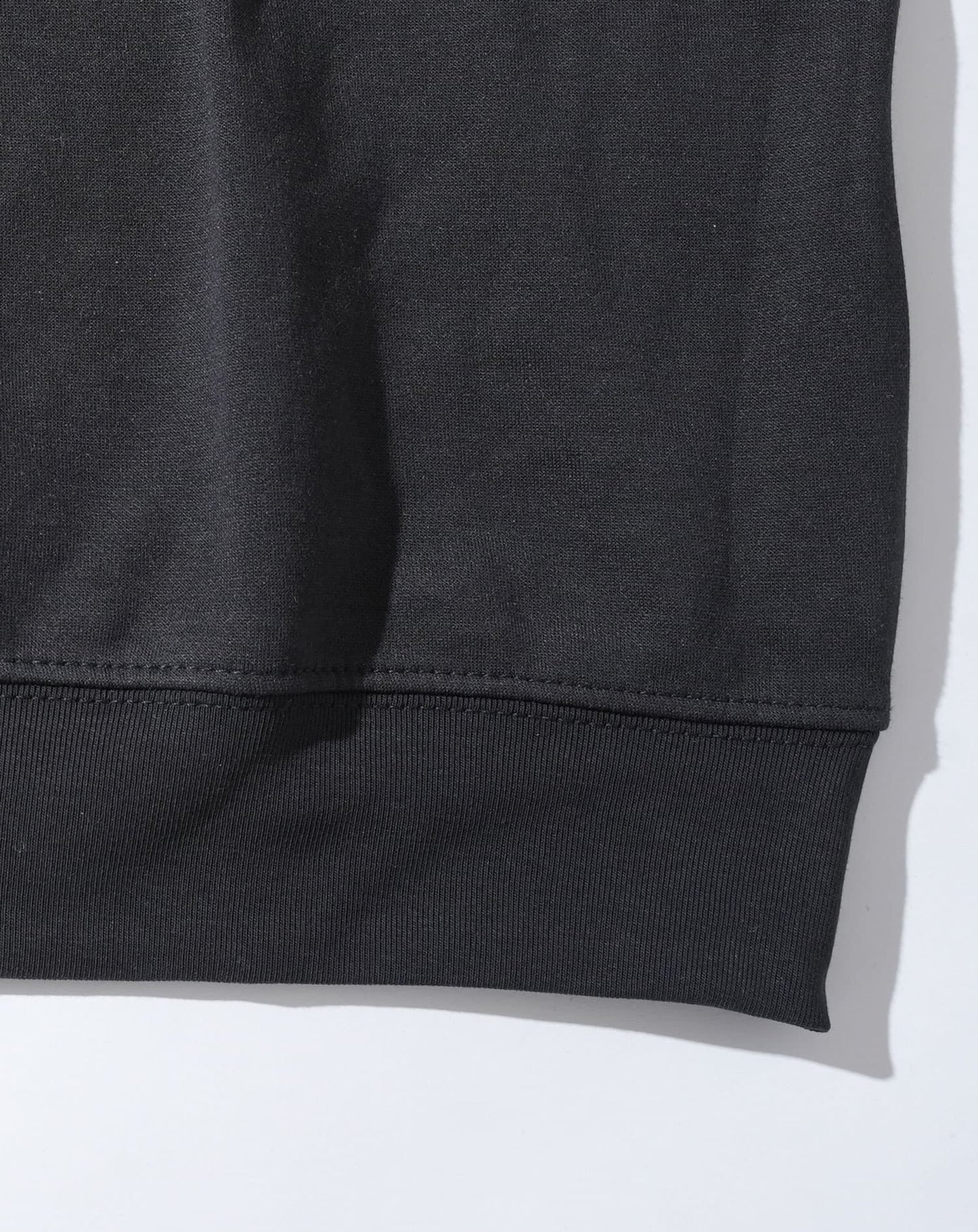 裏起毛スムースコットン長袖クルーネックTシャツ