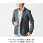 なめらか素材スリム見え長袖テーラードジャケット