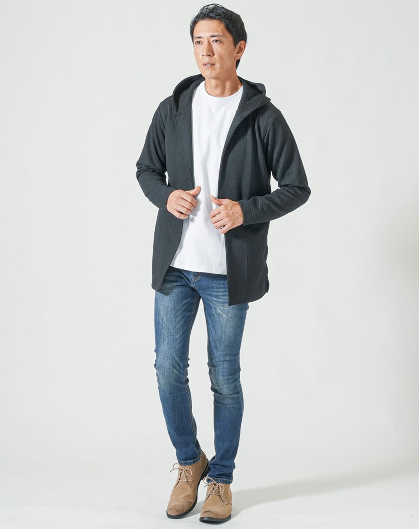 ドレスポンチポケ付き長袖アウターTシャツ