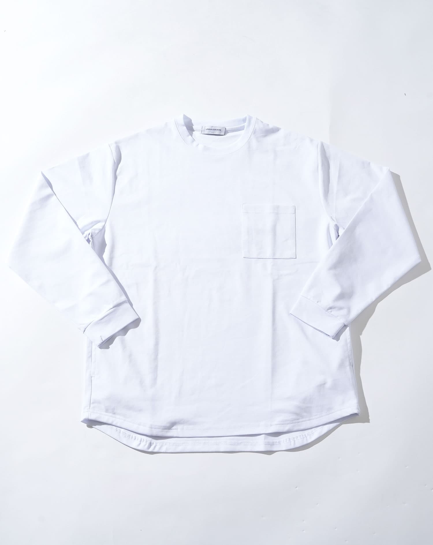 ドレスポンチポケ付き長袖アウターTシャツ