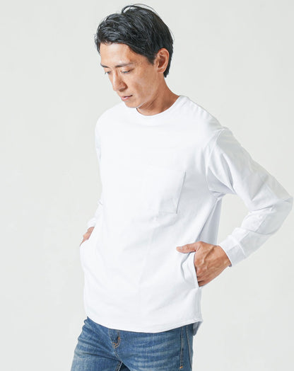 ドレスポンチポケ付き長袖アウターTシャツ