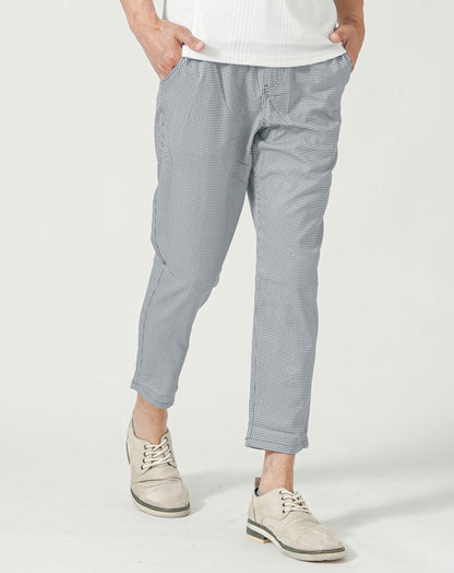 接触冷感テーパードイージーアンクルチノパンツ