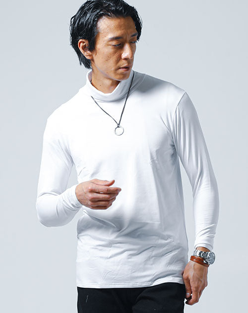 WAAC 【防風加工】MENS 防風タートルネックTシャツ-