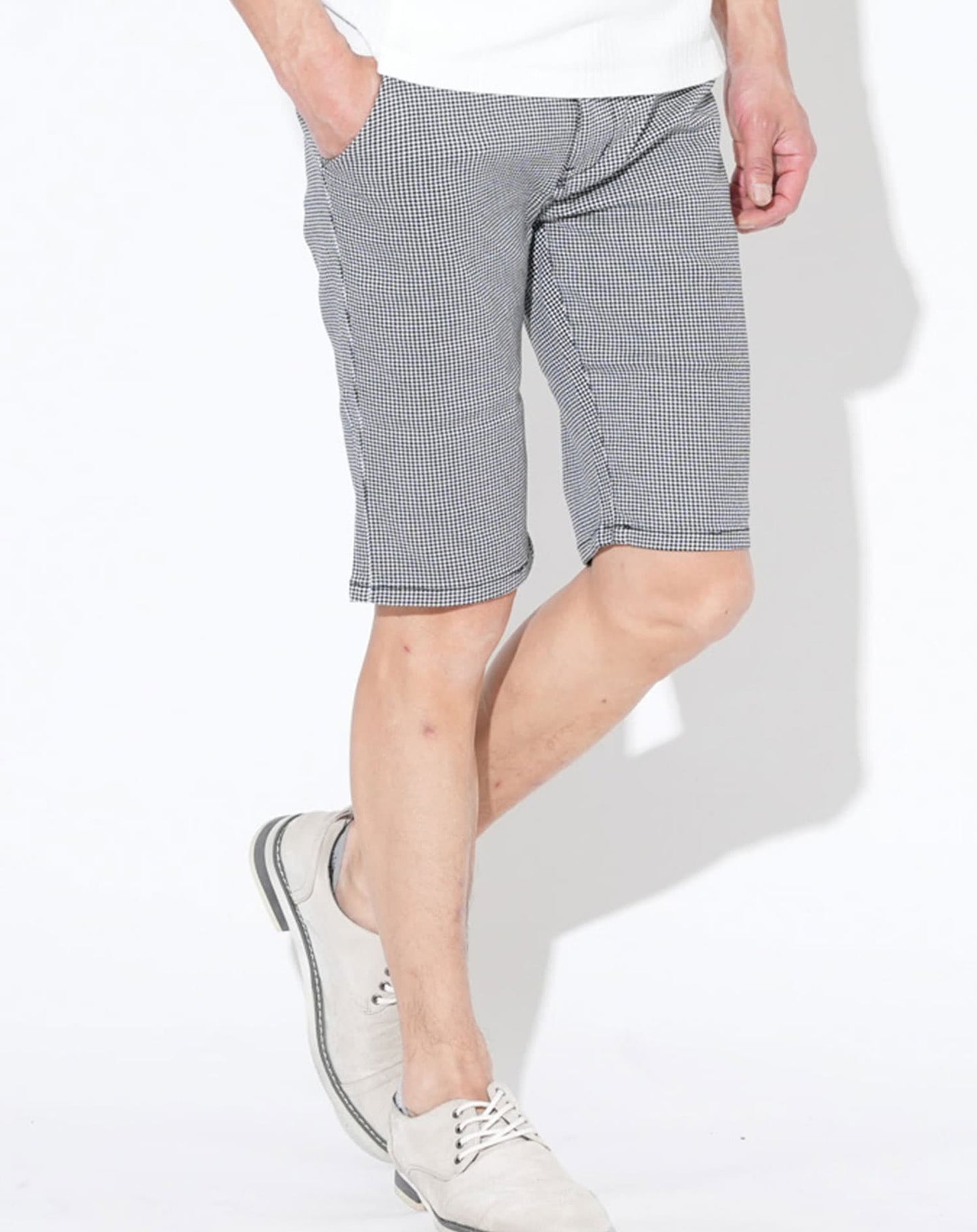 超伸縮スーパーストレッチハーフパンツ