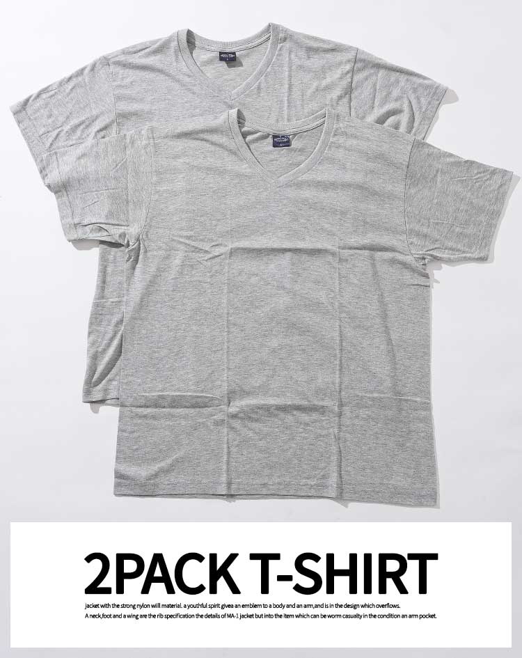 ROYAL POLO SPORTS CLUB(ロイヤルポロスポーツクラブ) Vネック半袖インナーTシャツ 2枚セット