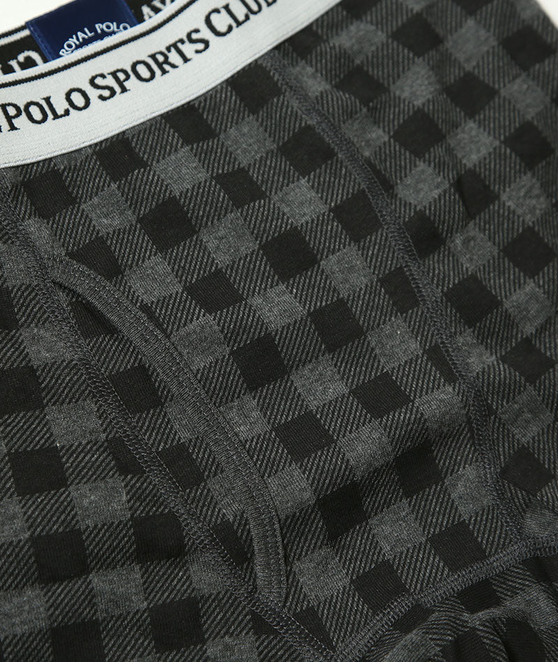 ボクサーパンツ メンズ ROYAL POLO SPORTS CLUB(ロイヤルポロスポーツクラブ)前開きチェック